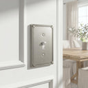 Pearl 1-gang toggle wall plate in Brushed Nickel, lifestyle photo