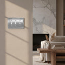 Pearl 3-gang toggle wall plate in Brushed Nickel, lifestyle photo