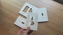 Floral wall plate in White - handling video