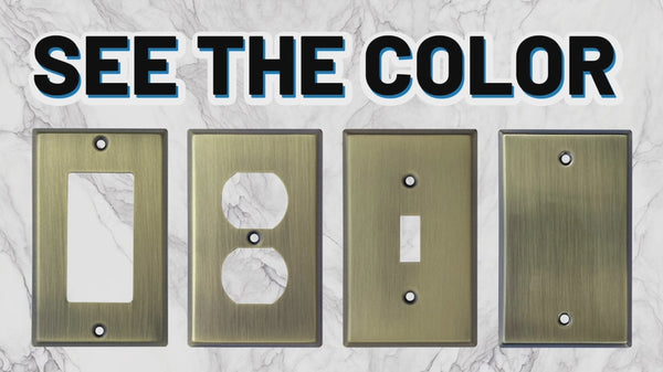 Signature Aged Gold wall plates video