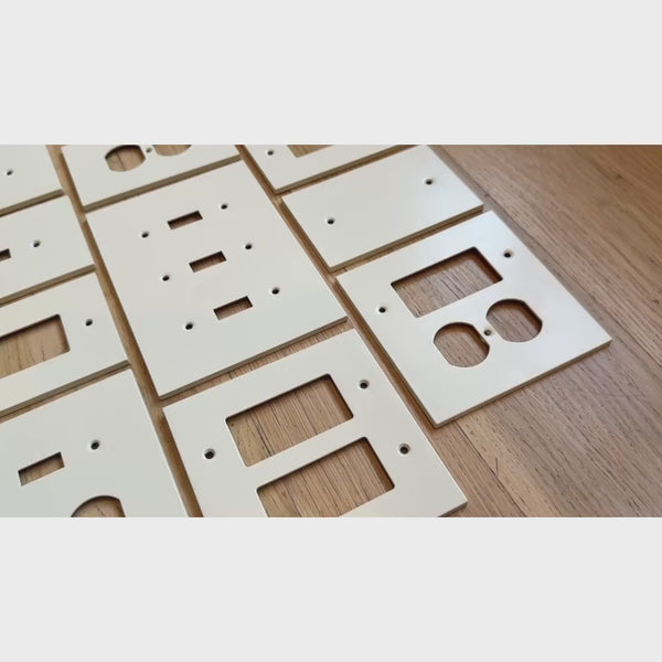 Forge Warm Ivory duplex plate thickness and weight compared to plastic