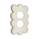 Scallop 1G Duplex Wall Plate in Warm Ivory