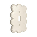 Scallop 1G Toggle Wall Plate in Warm Ivory