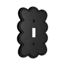 Scallop 1G Toggle Wall Plate in Black