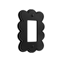 Scallop 1G Rocker Wall Plate in Black
