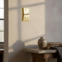 Signature 1G Blank Wall Plate | Polished Gold - Lifestyle