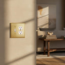 Signature 2G TD Combo Wall Plate | Polished Gold - Lifestyle