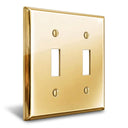 Signature 2G Toggle Wall Plate | Polished Gold