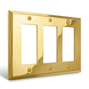 Signature 3G Rocker Wall Plate | Polished Gold