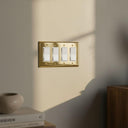 Signature 4G Rocker Wall Plate | Polished Gold - Lifestyle