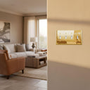 Signature 4G Toggle Wall Plate | Polished Gold - Lifestyle
