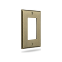 Signature 1-gang rocker switch plate in Aged Gold