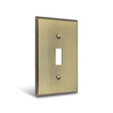 Signature 1-gang toggle switch plate in Aged Gold