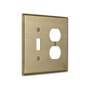 Signature 2G Toggle Duplex wall plate in Aged Gold