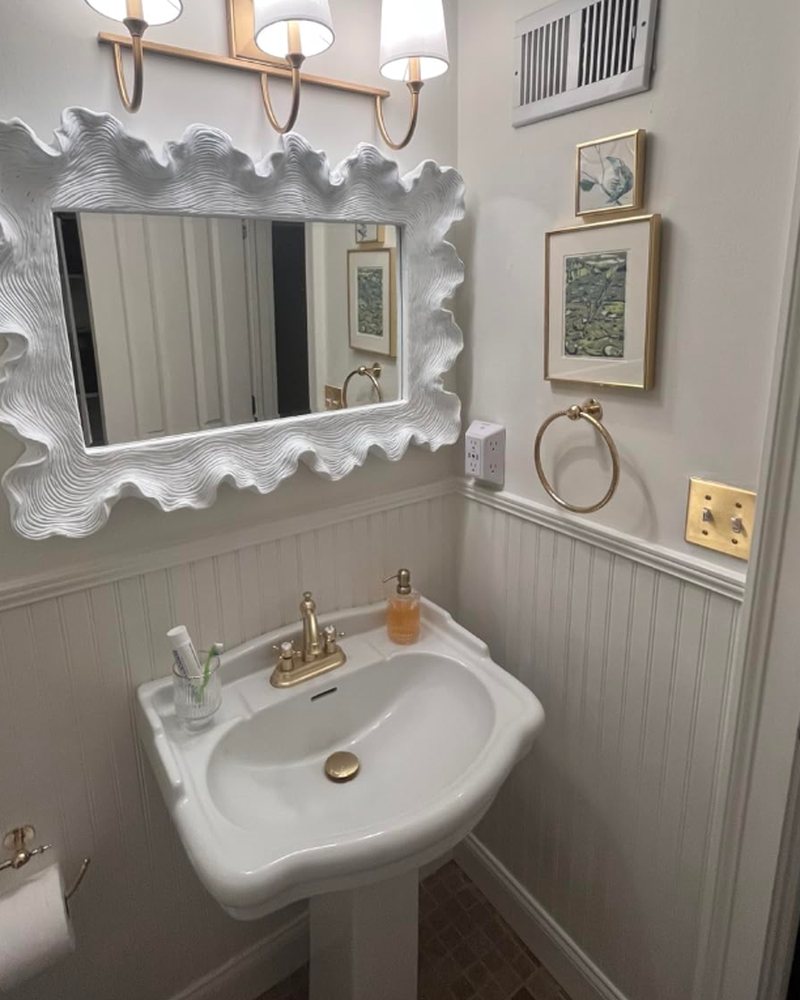 Customer photo: home powder room