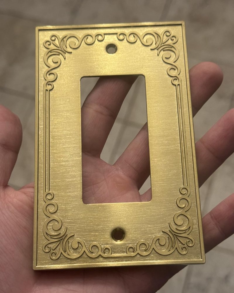 Customer photo: palazzo brushed gold rocker